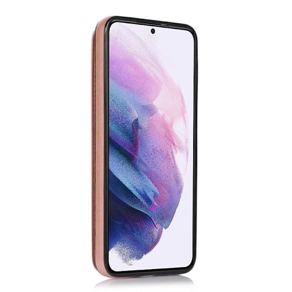 Samsung S22 Stöttåligt Skal Korthållare 3-FACK Flippr V2 Rosa guld Rosa guld