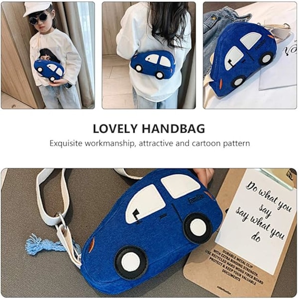 Barn Messenger Väska Mini Messenger Väska Flicka Pojke,Blå