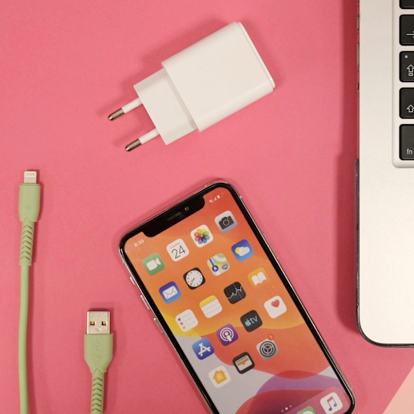 Maxlife MXUC-04 kabel USB - Lightning 1,0 m 3A grön grön