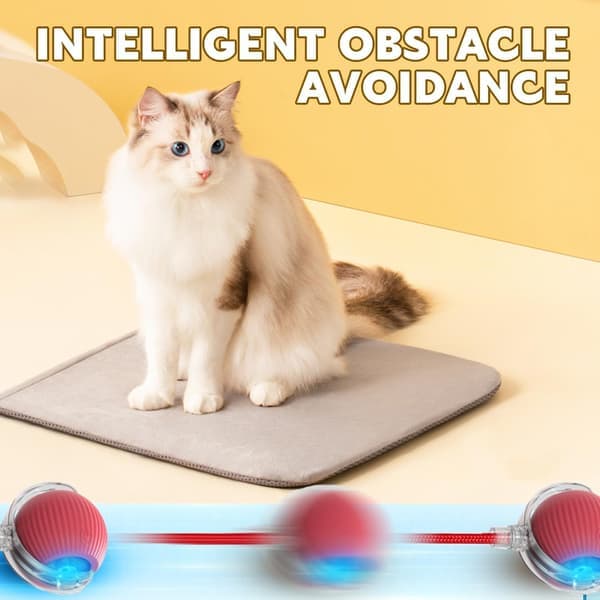 Rolling Pet Ball Interactive Cat and Dog Toy 360° Intelligent Automatic Rolling Ball Chew Resistant Intelligent Rolling Ball.