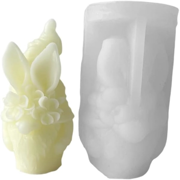Epoxi Påsktomte Dekorationer DIY Tvål Smält Hjärta Long ears Long ears