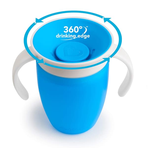 Miracle 360 Träningsmugg, Grön/Blå, 207 ml, 2-pack