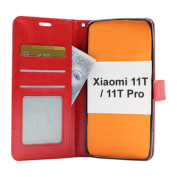 Crazy Horse Wallet Xiaomi 11T / 11T Pro Brun Brun