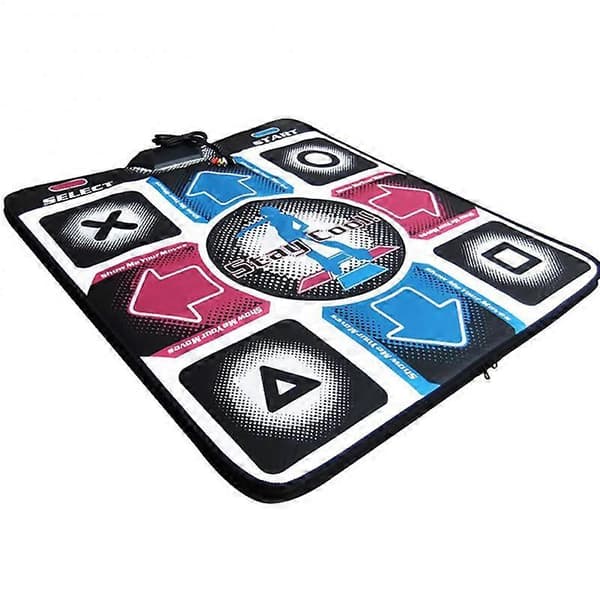 Dansemåtte Dansetrin Dansemåtter Måtte Danseplader USB Skridsikker DDR Dansetrin Dansemåtte Måtte Danser black