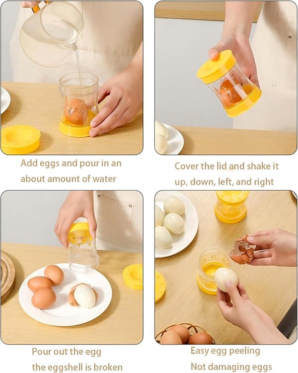 Egg Peeler with Perforator - a set of delicate eggs perfect for peeling kitchen gadgets for cooking and salads.