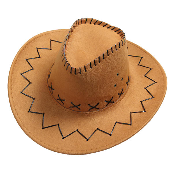 Cowboy Cattleman Hat för barn barnfestdräkt (1 st brun)
