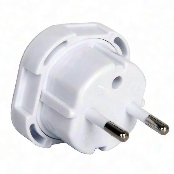 3-pack Reseadapter till EU, Typ C-kontakt för Europa, Egypten, Turkiet - Vit