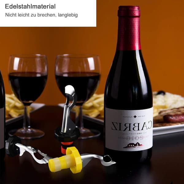 Pullolla sulkijat vivulla, universaalit pullonsulkijat olutpulloille, viinipullo, viinipullo, viinipullo viinikokoelmaan, viini, samppanja