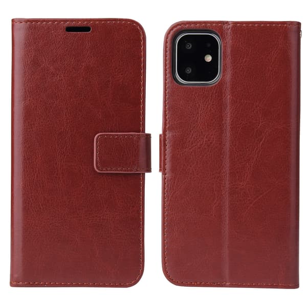 iPhone 11 - Lommeboketui - brun brun