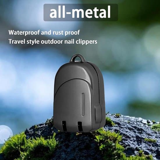 Mini negleklipper nøglering – rustfrit stål og foldbar – bærbart rejsetilbehør – med rygsækdesign