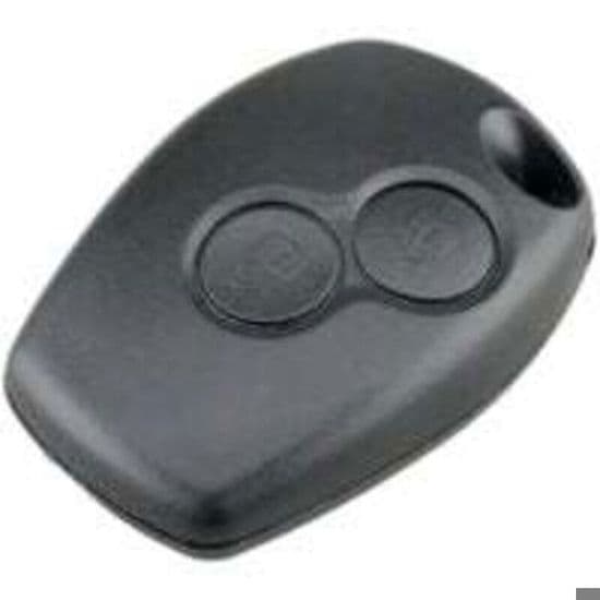 Renault fjernkontrollenhet - 2 knapper for Clio 3, Twingo 2, Master 3, Kangoo 2 (uten blad)