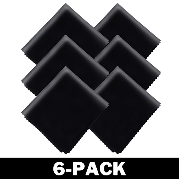 Microfiberdukar - Rengöringsdukar Svarta 6-Pack 6-Pack