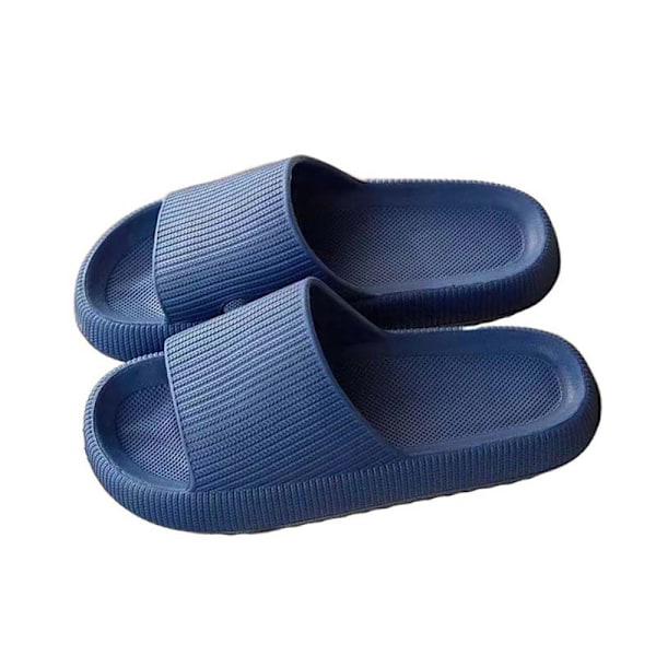 Inomhus och utomhus Tofflor med tjock sula Cool Tofflor Gummi Mjuk sula Blue 38-39 yards Blue 38-39 yards