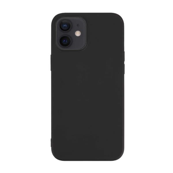 iPhone 12 Mini Thin Black Mobile Case 1mm TPU Black black