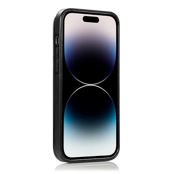 iPhone 15 Stöttåligt Skal Korthållare 3-FACK Flippr V2 Svart Svart