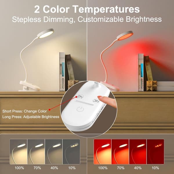 Red Light LED Sleep Aid Lamp 4500K Color Temperature Helps Promote Deep Relaxation.