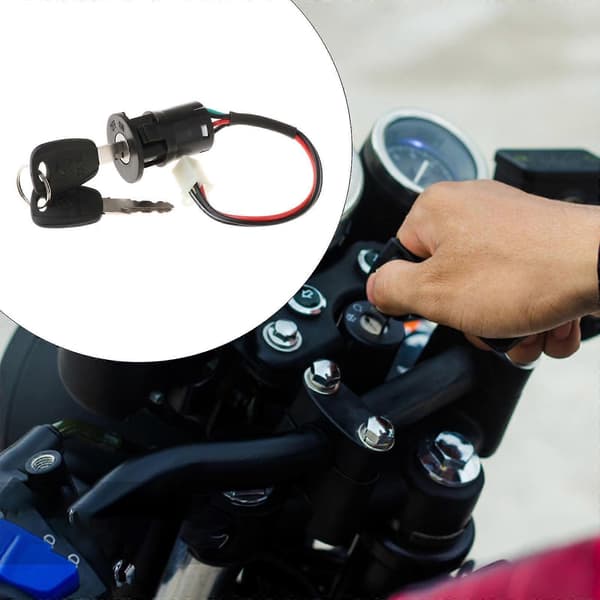 Tändningslåscylinder Låsslitstyrka Multifunktionell Bärbar Ström 4 cable