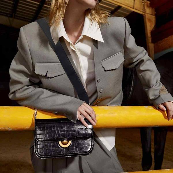 Bred handväska axelbandsrem justerbar canvas ersättning crossbody handväska axelväska rem