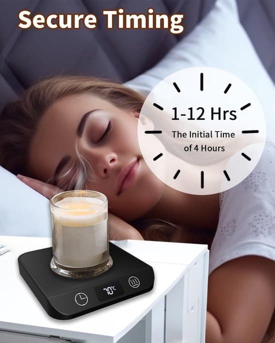 Coasters - Heated Coasters - Mug Holders - With 5 Temperature Settings - Automatic Shut-off - Suitable for Milk - Tea and Hot Chocolate