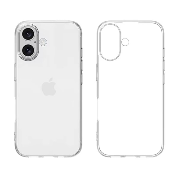 iPhone 16 PLUS Skal Transparens Genomskinligt tunt Silikonskal 0.3mm