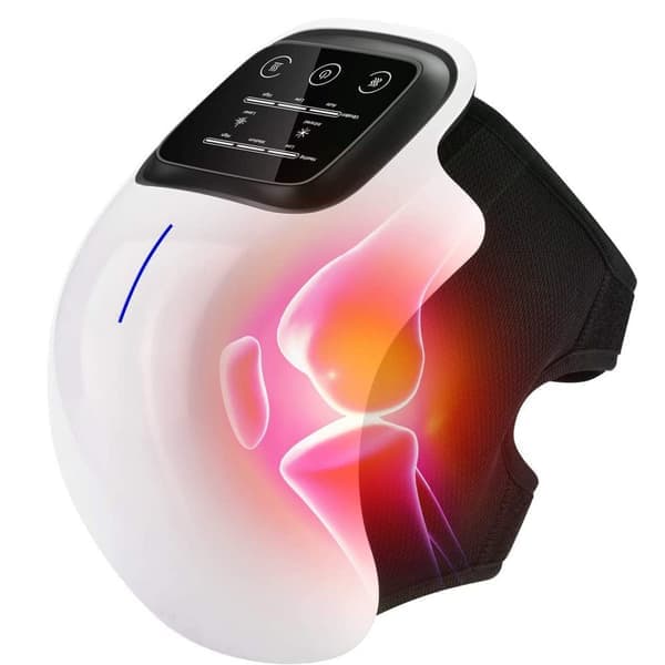 Knæmassager Trådløs, Stærkt Batteri, Infrarød Dybdevarme