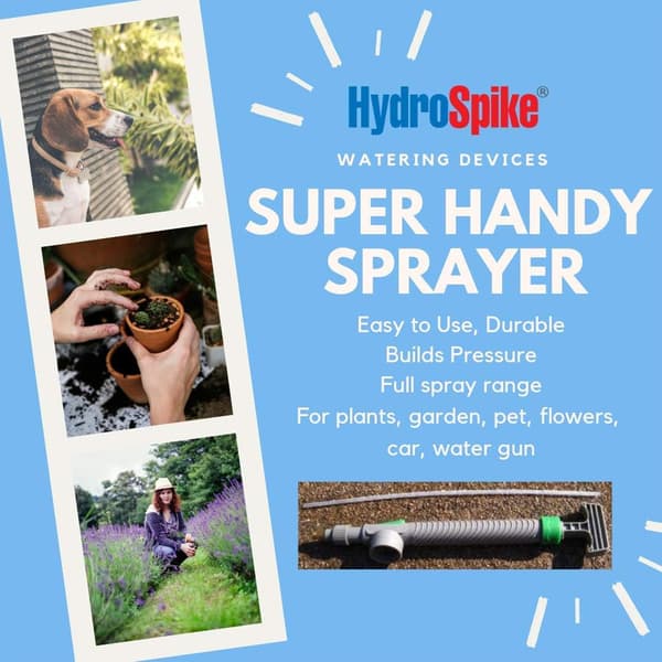 Adjustable Drink Bottle Sprayer Portable Magic Sprayer Garden Watering Tool for Watering and Spraying Fertilizer