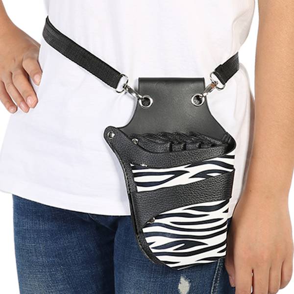 Barber Sax Holster Frisörsalong Sax Kit Väska Sax Hållare 4 Saxfickor