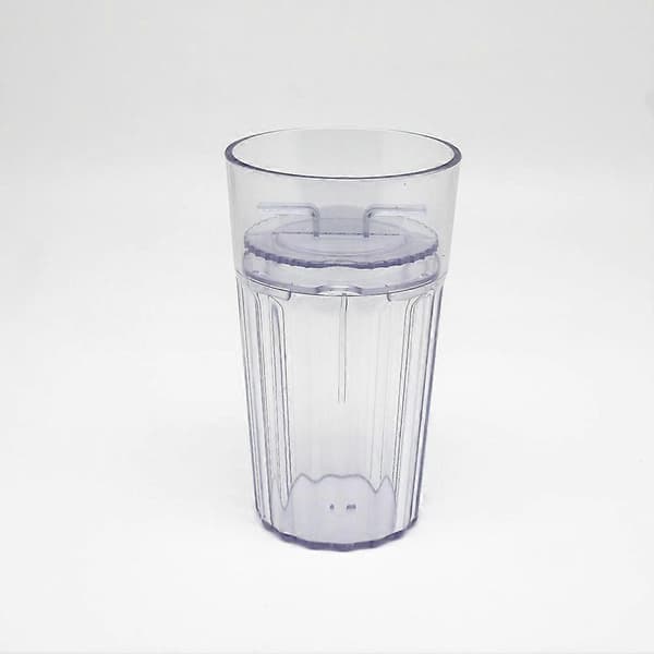 Smart Cup Klar 1-pack Träningsmugg med 360 Kontrollflöde 360° Kant Träningsmugg Transparent