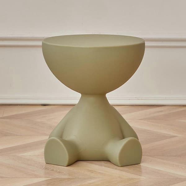 Compact Sofa Side Drink Table, Decorative Accent Table for Living Room, Bathroom, Office, Patio Green