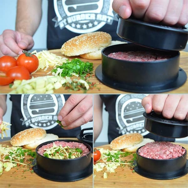 Burgerpresse Fylt Burger Svart
