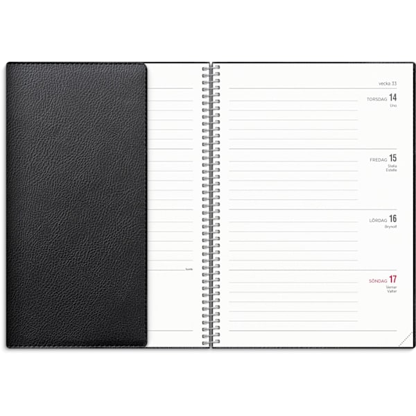 Kalender 2025 Senator A5 Twist svart