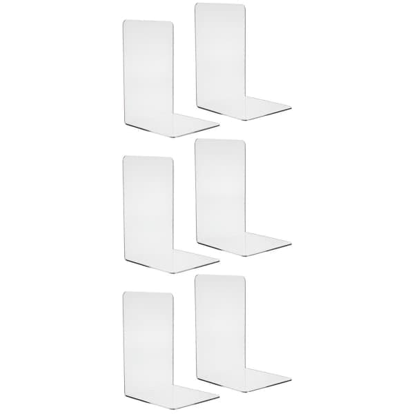 Klar Akryl Bokstøtte - Sett med 6 [ZHE]