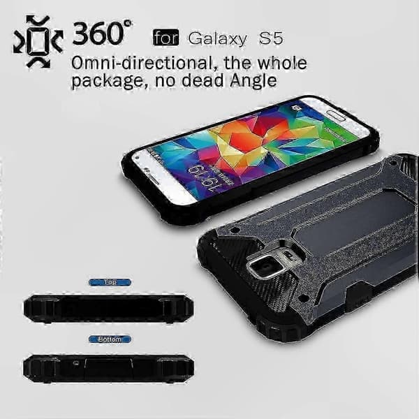 Robust TPU- och PC-hybridfodral för Galaxy S5 / G900