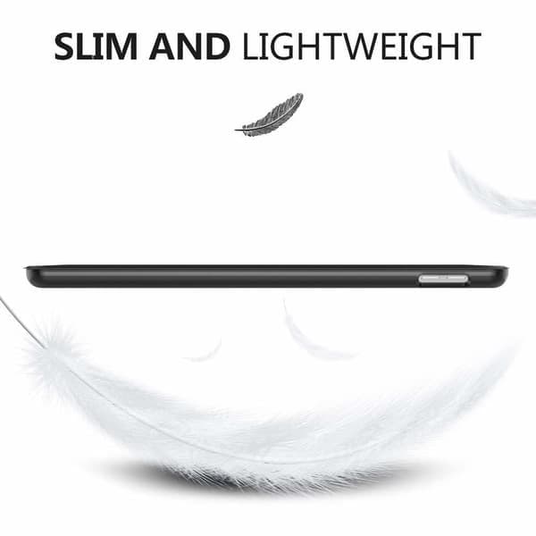 Smart beskyttelsescover til 9,7\" iPad, iPad 5/6 og iPad Air 1/2, sort.