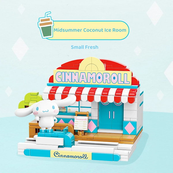Keeppley Sanrio Byggklossar Kulomi My Melody Pompom Purin Cartoon Modell Leksak Grafikblock My Melody2 With box My Melody2 With box