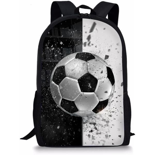 Väskor för barn med fotbollsmönster perfekta för sport och studier 1 st