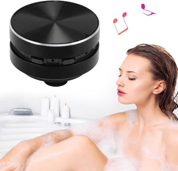Mini benledningshögtalare bärbar stereo bas liten bluetooth-högtalare med sugkopp lämplig för hem och kontor