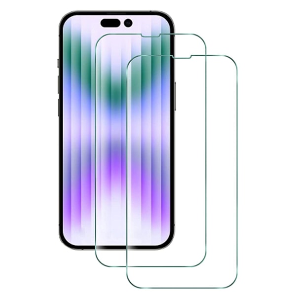 [2-PACK] iPhone 15 Skärmskydd i Härdat glas