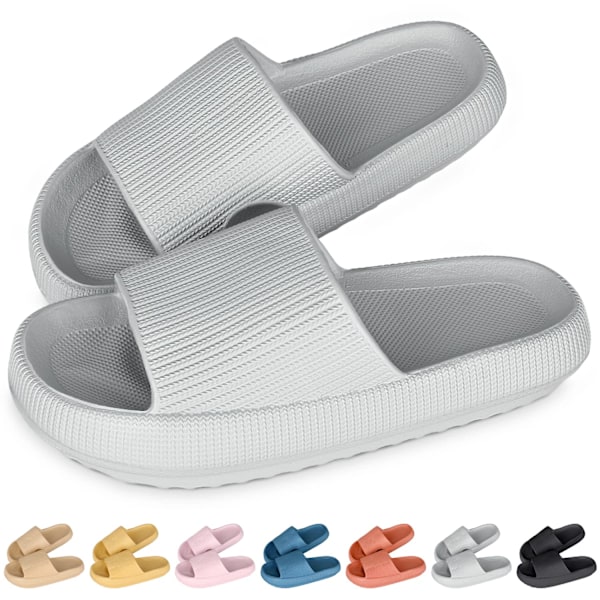 Badsandaler Herr Dam Cozislides Original Tofflor Badskor Cloudyzz Tofflor Gummi Hemmatofflor Anti-Slip Mules Sommarträdgård Flip Flops