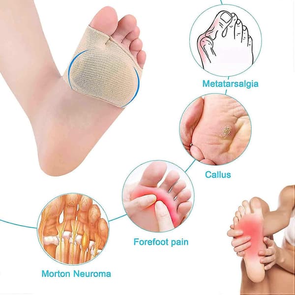 Metatarsal Gel Skydd Kudde - Lindra Smärta i Trampdynan