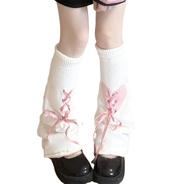 Millennium Legging Spice Girls Sock Covers Y2K Subkultur Lolita Bow Cutout Calf Socks Stacker Socks Skor