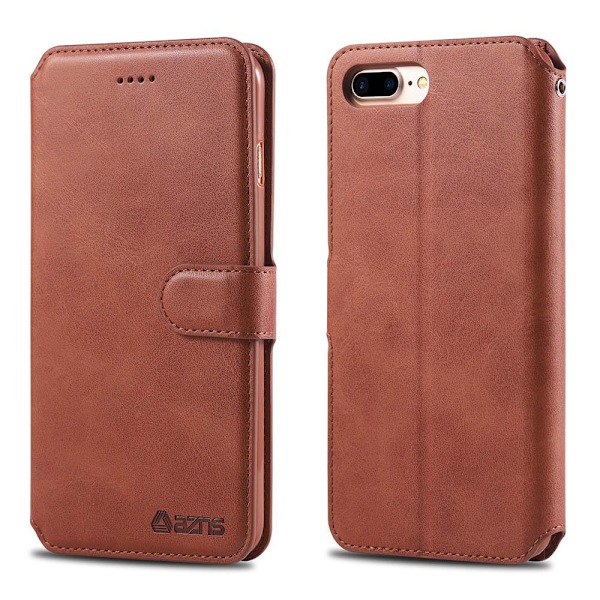 iPhone 7 Plus - Professionellt Yazunshi Plånboksfodral Brun Brun
