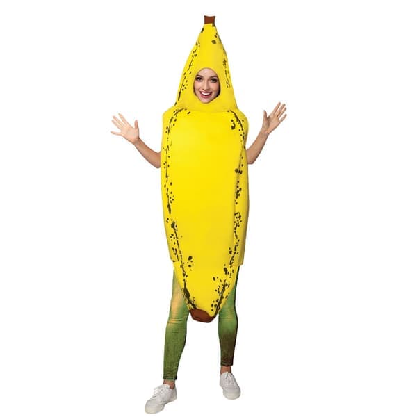 Simuloitu hedelmäroolipeli lomapuvut Ultimate Banana Fruit -asu aikuisille unisex yksi koko