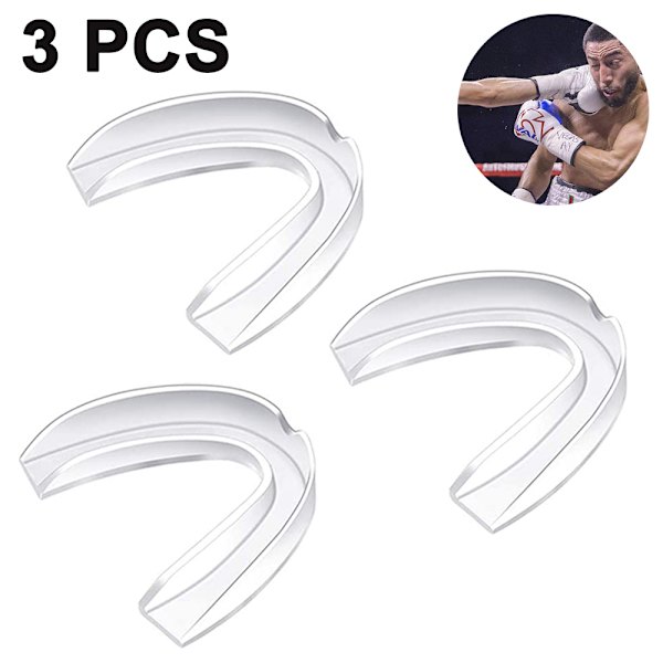 Sports Mouth Guard | BPA-fritt mjukt material, tillverkad i USA | Anpassningsbar för komfort - Passar alla munstorlekar 12+ | Athletic Teeth Mouth Guards