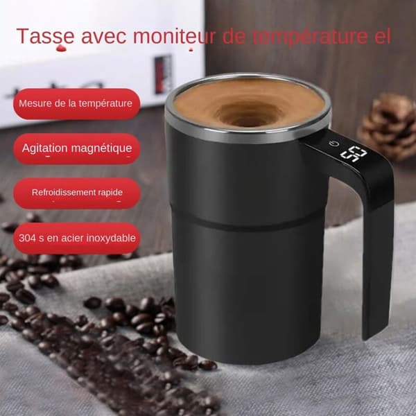 Automatic Stirring Coffee Mug, Electric Mixer Mug, Automatic Stirring Coffee Mug - LCD Screen Stirrer, Mug Mixer, for Mixing in the Kitchen/Workplace