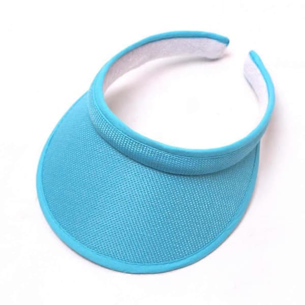 Clip On Visor Solhatt Voksen Bred Brem Clip On Hodehette Visir For Kvinner S Lake Blue