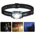 LED-hodelykt - 5000 lumen - Bevegelsessensor - IPX6 Vanntett - USB Oppladbar - 5 Lysmoduser