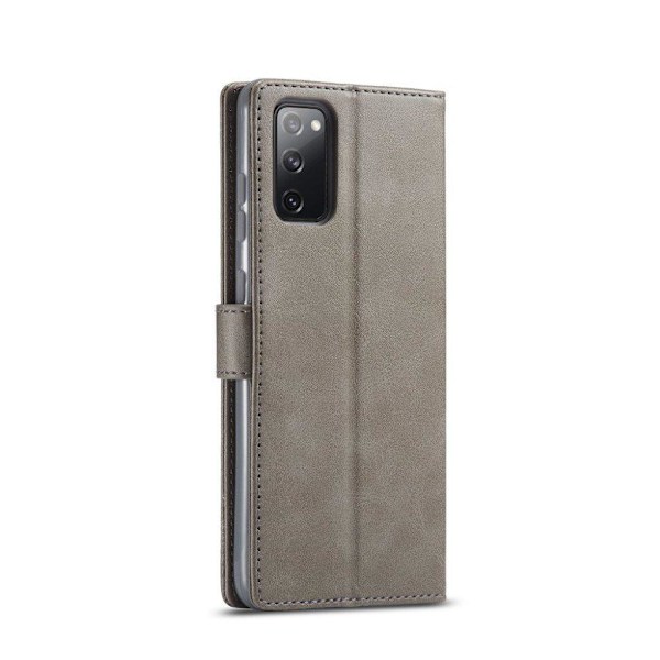 LC.Imeeke läder Samsung Galaxy S20 FE 5G / Samsung Galaxy S20 FE fodral - Silver/Grå Silvergrå