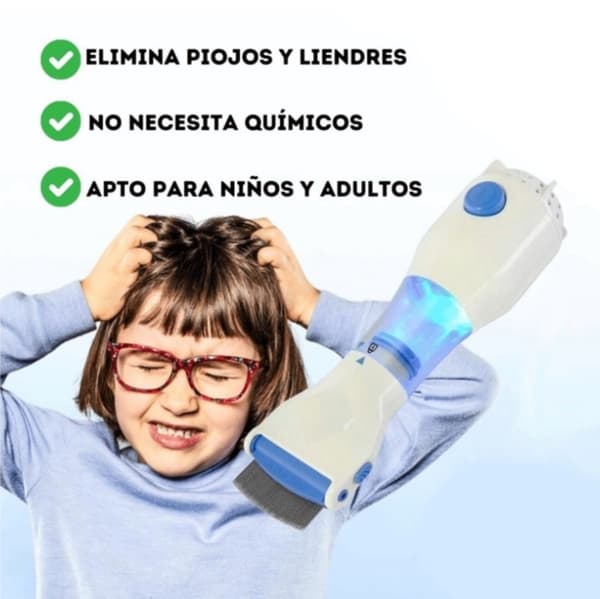 Lusefjerner, lusekam, kompakt og ergonomisk elektronisk lusekam.