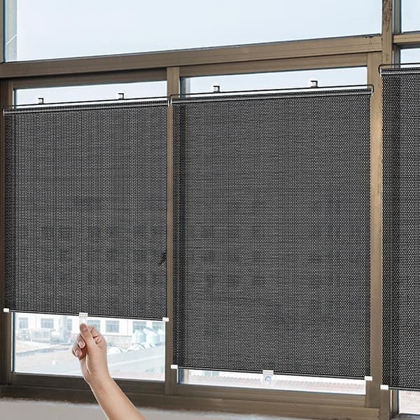 Universal Roller Blind Suction Cup Sunshade Blackout Curtain Bedroom 40x60cm